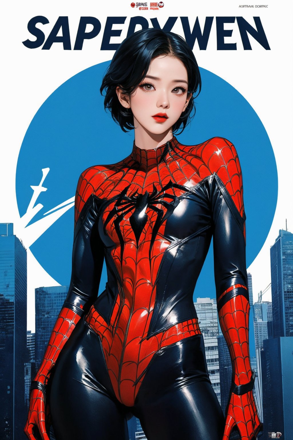 1girl, thigh up body, ((spiderman costume,)) looking at viewer, cinematic lighting, cinematic composition, hairstyle, magazine cover, 2D artstyle,



johyun, wyntracy, hine, hakil, htt, chimai, sim, yuong01, sana, QA, aespakarina, huondey,kn,jisoo