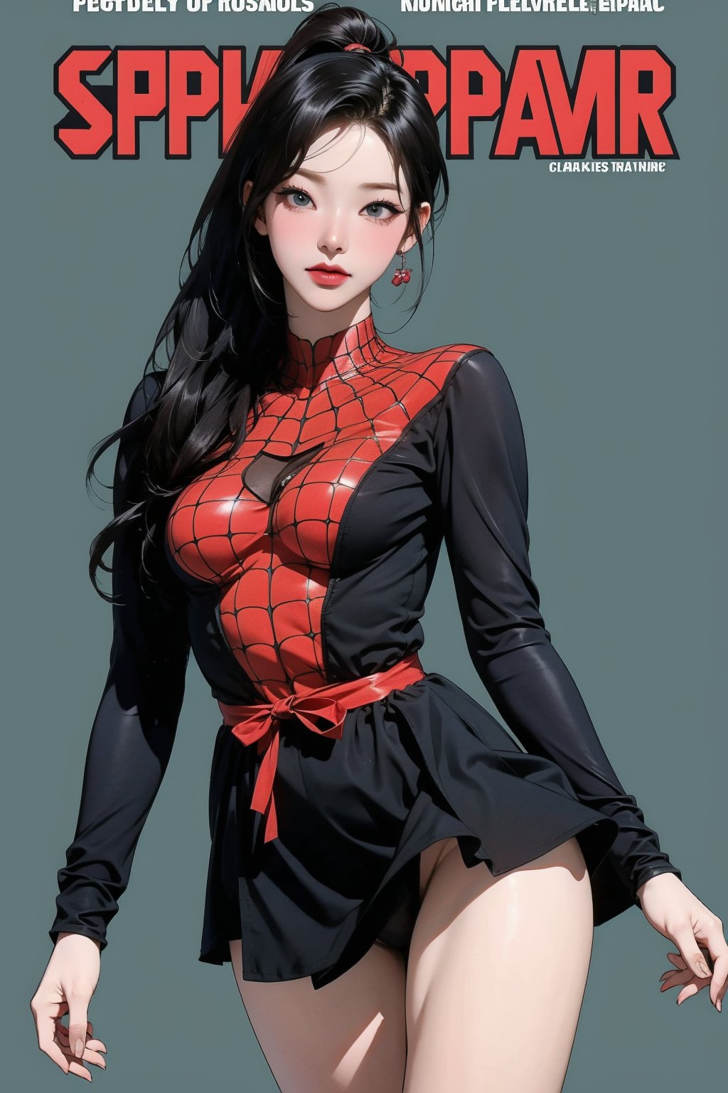 1girl, thigh up, looking at viewer, spiderman costume, hairstyle, cinematic lighting, cinematic composition, hairstyle, magazine cover, green background, 2D artstyle,



johyun, wyntracy, hine, hakil, htt, chimai, sim, yuong01, sana, QA, aespakarina, huondey,kn,jisoo