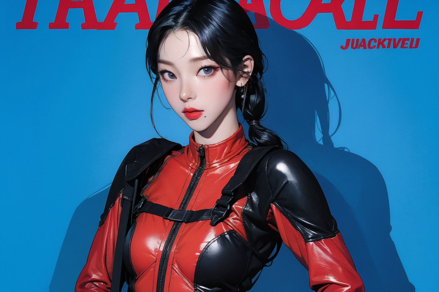 (1girl, ((hip up body, standing,)) deadpool cosplay,) no mask, looking at viewer, cinematic lighting, cinematic composition, hairstyle, magazine cover, blue background, 2D artstyle, split screen by 2,



johyun, wyntracy, hine, hakil, htt, chimai, sim, yuong01, sana, QA, aespakarina, huondey,kn,jisoo