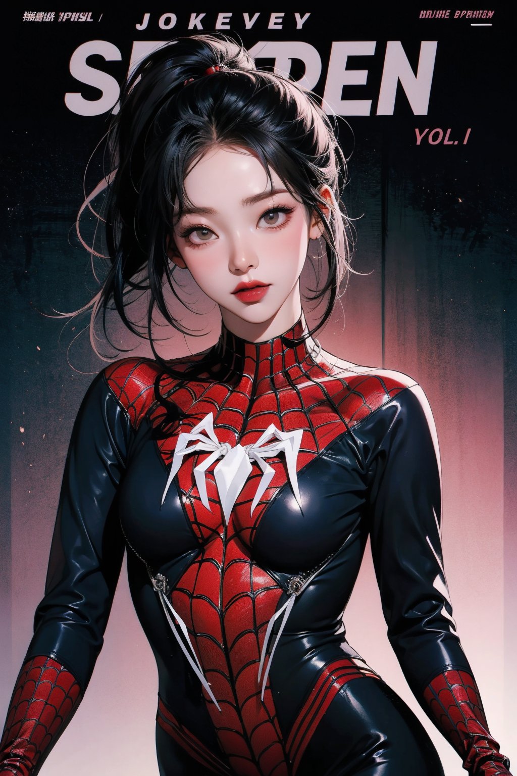 1girl, thigh up, looking at viewer, ((spiderman costume,)) hairstyle, cinematic lighting, cinematic composition, hairstyle, magazine cover, 2D artstyle,



johyun, wyntracy, hine, hakil, htt, chimai, sim, yuong01, sana, QA, aespakarina, huondey,kn,jisoo