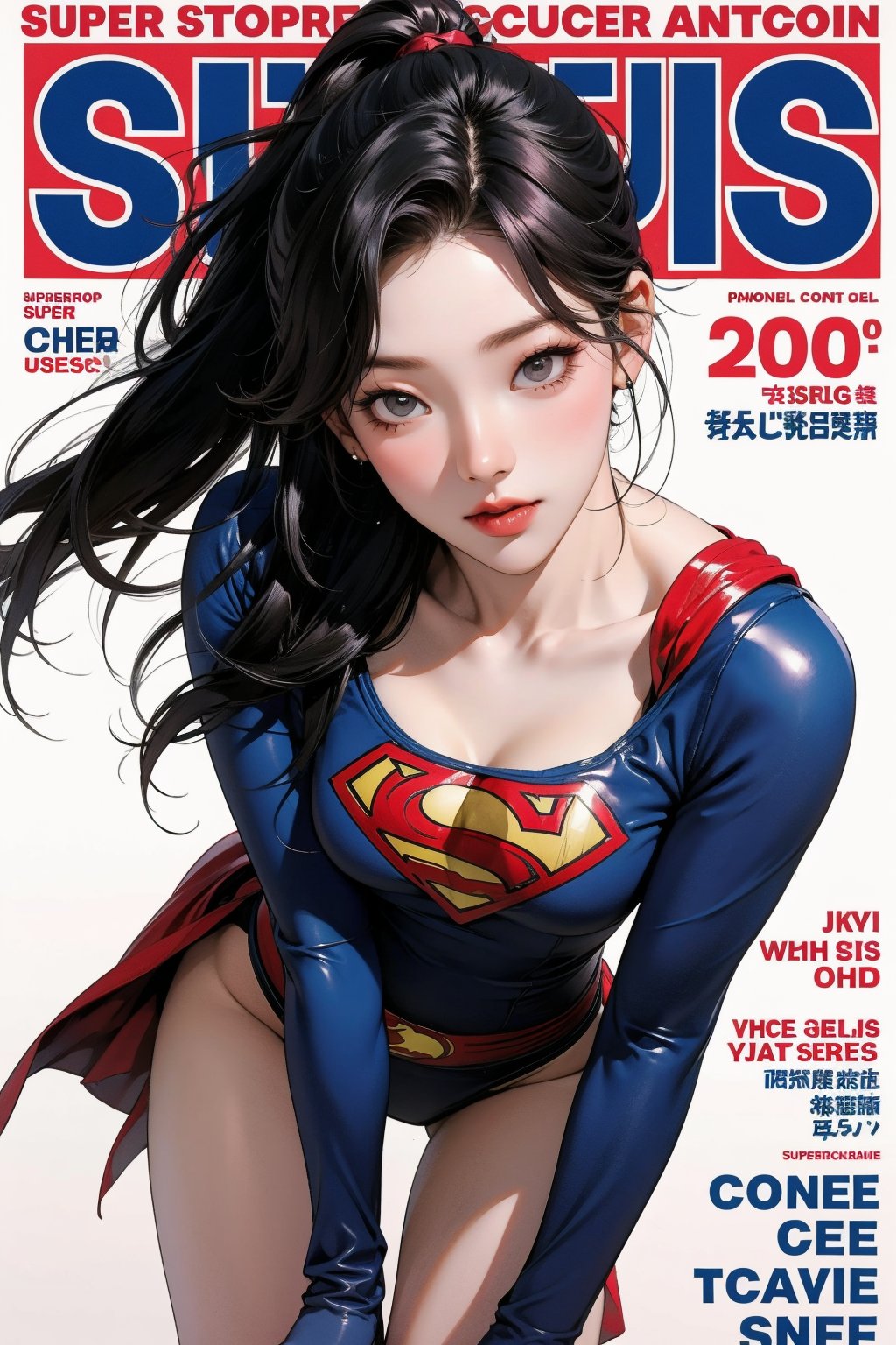 1girl, thigh up, looking at viewer, ((super girl costume, magazine cover, )) hairstyle, detailed clothes, ultra detailed, profesional lighting, cinematic angle, hairstyle, 2D artstyle,



johyun, wyntracy, hine, hakil, htt, chimai, sim, yuong01, sana, QA, aespakarina, huondey,kn,jisoo