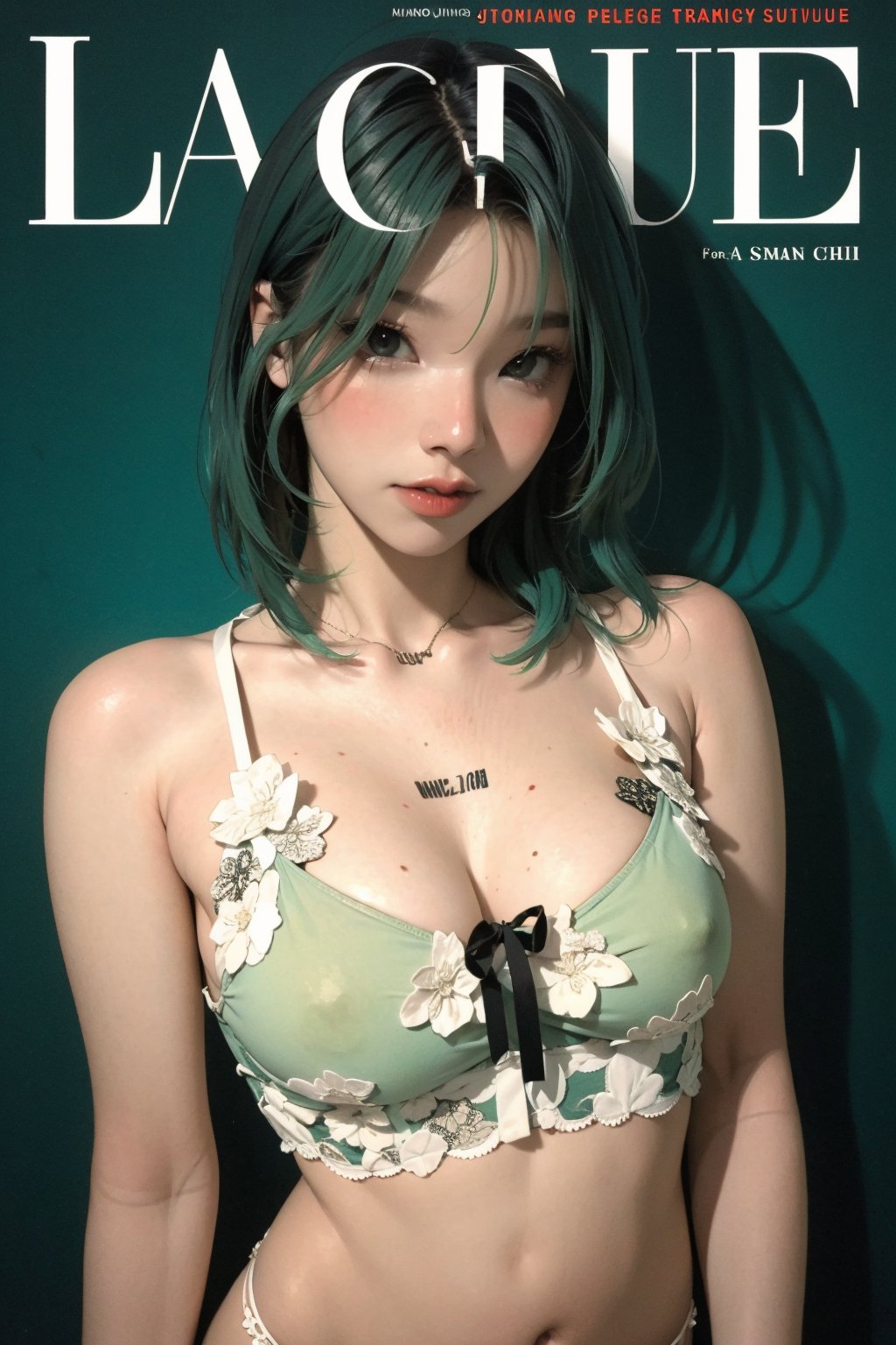 allure, lustful, bralette model, 1girl, thigh up body, looking at viewer, intricate clothes, cinematic lighting, hairstyle, magazine cover, green hair, 



johyun, wyntracy, hine, hakil, htt, chimai, sim, yuong01, sana, QA, aespakarina, huondey