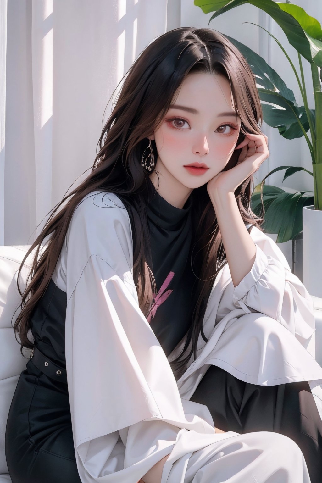 1girl, looking at viewer, different hairstyle, earrings, dynamic composition, wide angle, ancient fantasy, digital painting, official art, unity 8k wallpaper, masterpiece, best quality, colorful theme, aespakarina,girl,3D,htt,sim,seolhuyn,lisa,jennie,rosé,jisoo,haohaoulz