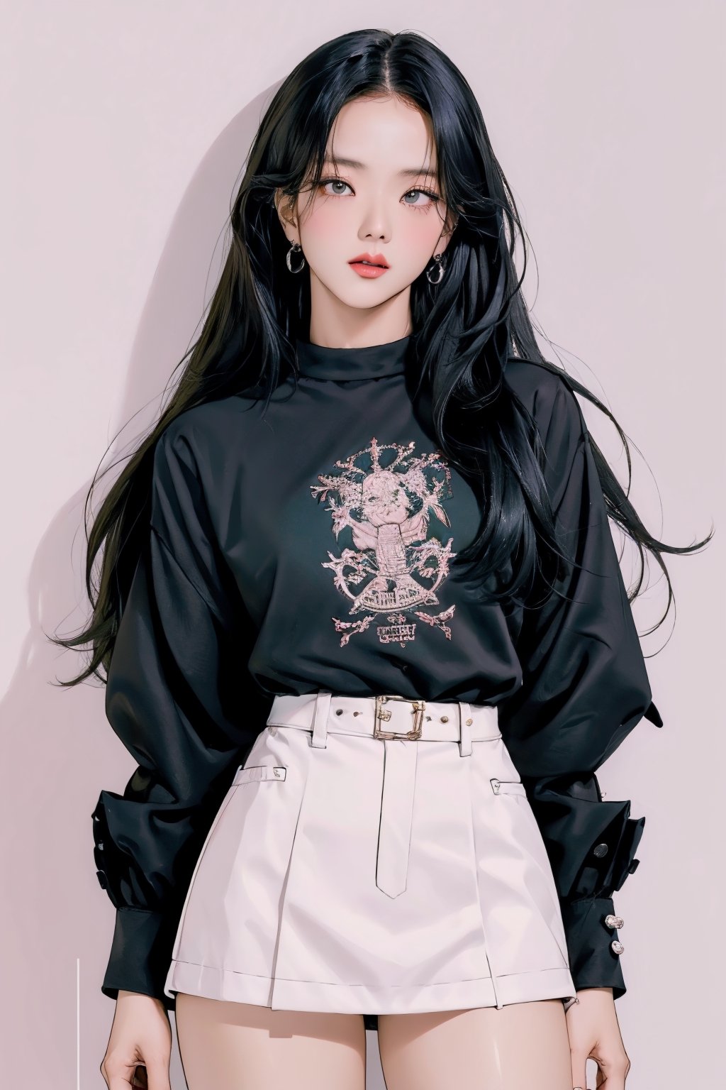 1girl, thigh up, ((looking at viewer,)) styled clothes, different hairstyle, earrings, dynamic composition, wide angle, ancient fantasy, digital painting, official art, unity 8k wallpaper, masterpiece, best quality, colorful theme, aespakarina,girl,3D,htt,sim,seolhuyn,lisa,jennie,rosé,jisoo