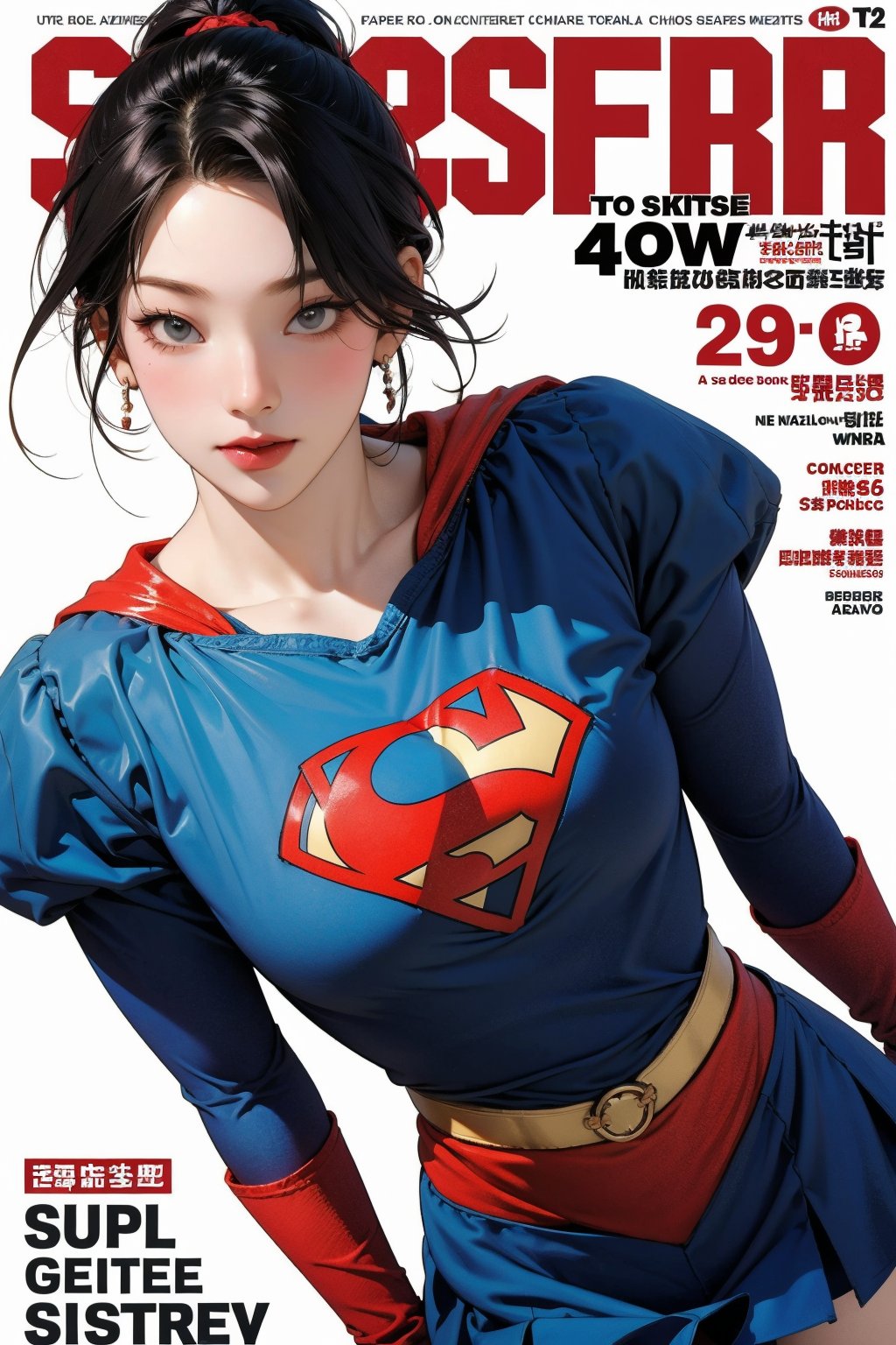 1girl, thigh up, looking at viewer, ((super girl costume, magazine cover, )) hairstyle, detailed clothes, ultra detailed, profesional lighting, cinematic angle, hairstyle, 2D artstyle,



johyun, wyntracy, hine, hakil, htt, chimai, sim, yuong01, sana, QA, aespakarina, huondey,kn,jisoo