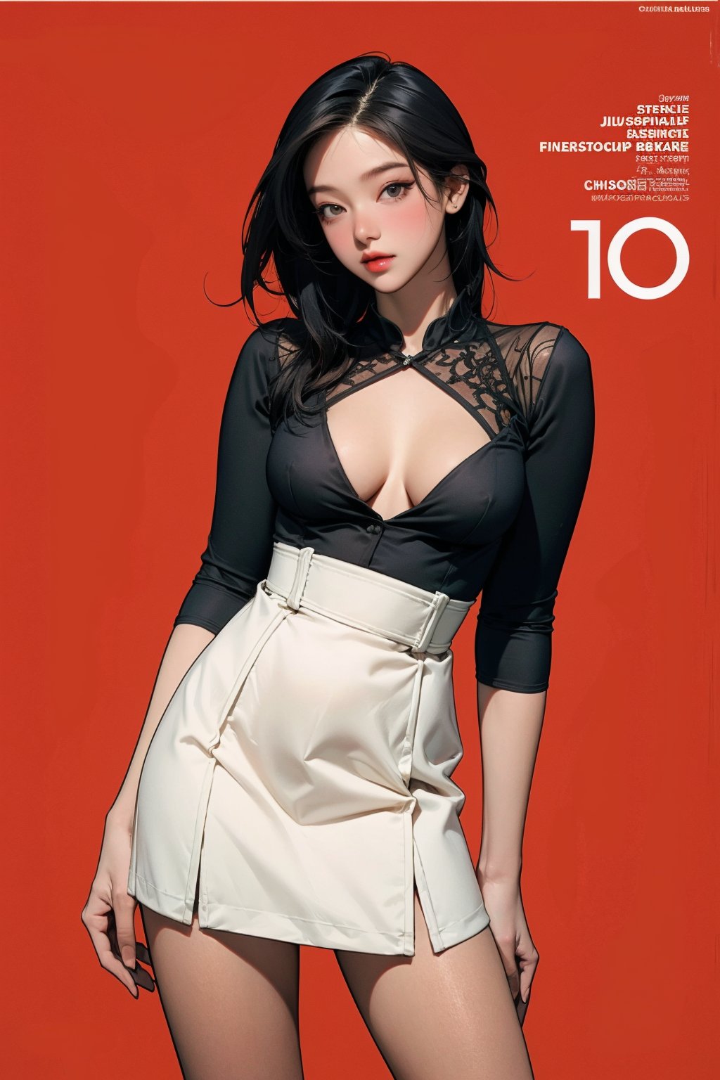 allure, lustful, 1girl, thigh up body, looking at viewer, intricate clothes, cutout clothes, cinematic lighting, hairstyle, magazine cover, red background, 



johyun, wyntracy, hine, hakil, htt, chimai, sim, yuong01, sana, QA, aespakarina, 