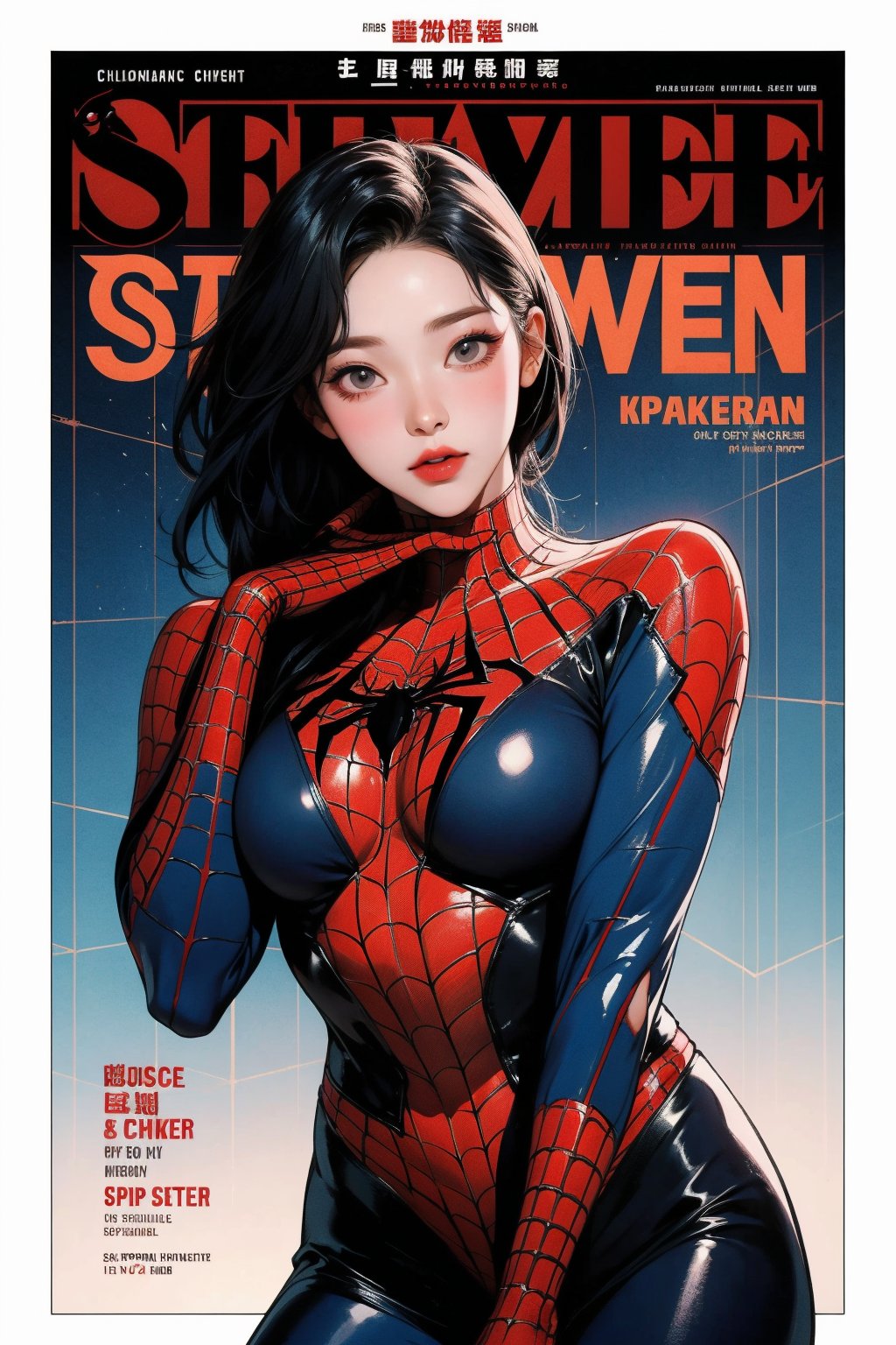 1girl, thigh up, looking at viewer, ((spiderman costume,)) hairstyle, cinematic lighting, cinematic composition, hairstyle, magazine cover, 2D artstyle,



johyun, wyntracy, hine, hakil, htt, chimai, sim, yuong01, sana, QA, aespakarina, huondey,kn,jisoo