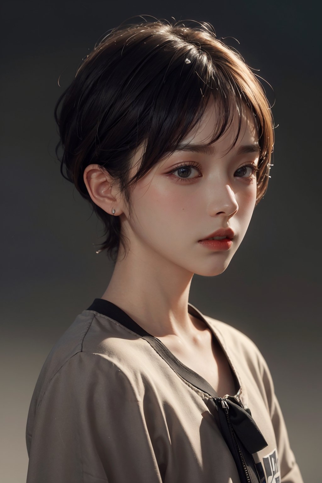 Sung Hi Lee, (hi-top fade:1.3), dark theme, soothing tones, muted colors, high contrast, (natural skin texture, hyperrealism, soft light, sharp)