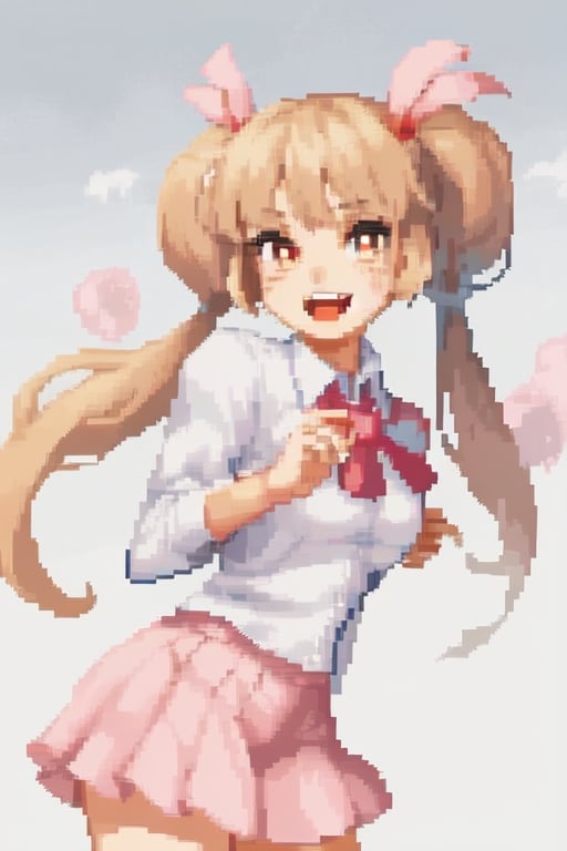 pixel art, 1girl, solo