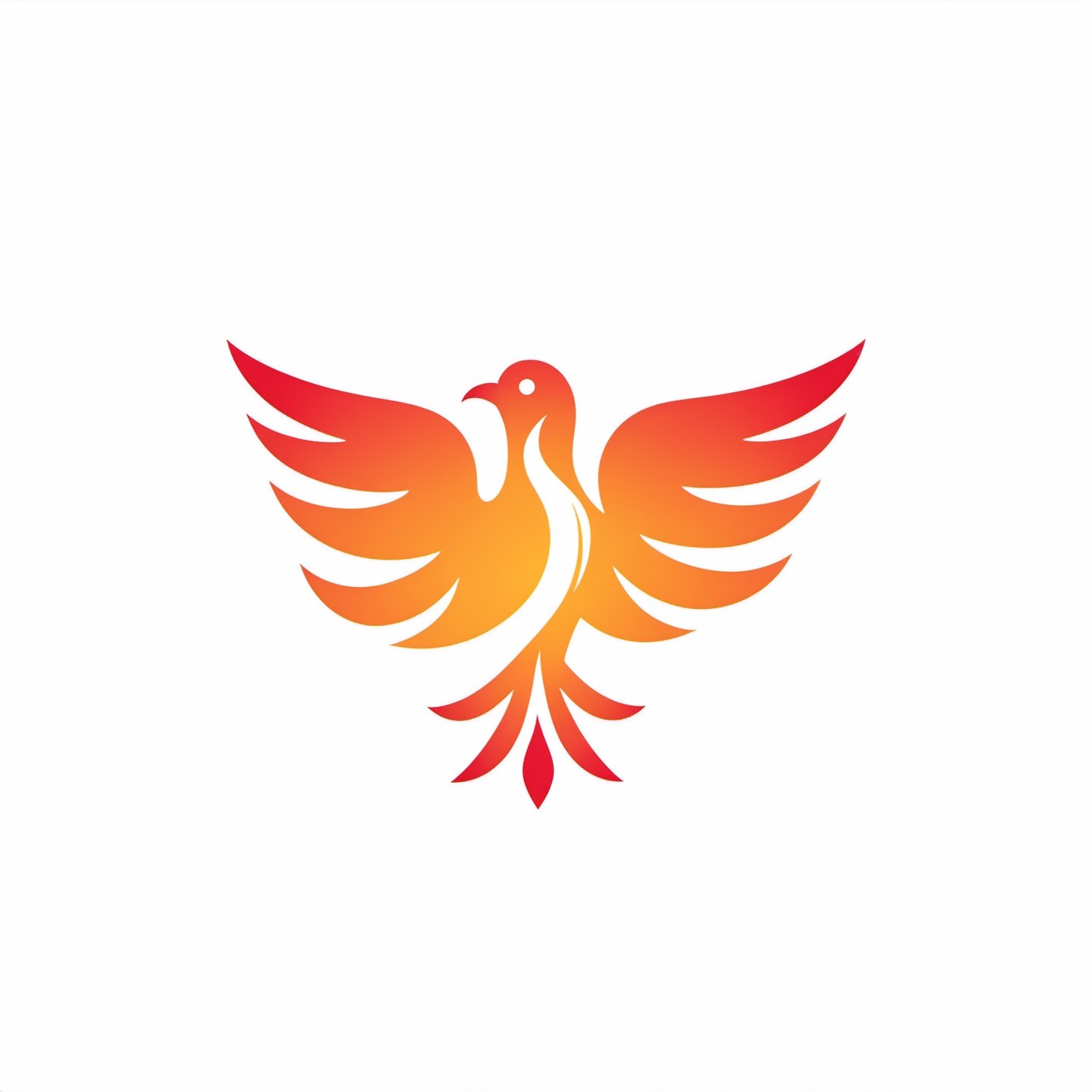((vector illustration, flat design)), (((logo phoenix with open wing, fire:1.2, facing right:1.4))), simple design elements, (((red & orange:1.4))), white background, high quality, ultra-detailed, professional, modern style, eye-catching emblem, creative composition, sharp lines and shapes, stylish and clean, appealing to the eye, striking visual impact, playful and dynamic, crisp and vibrant colors, vivid color scheme, attractive contrast, bold and minimalistic, artistic flair, lively and energetic feel, catchy and memorable design, versatile and scalable graphics, modern and trendy aesthetic, fluid and smooth curves, professional and polished finish, artistic elegance, unique and original concept, vector art illustration