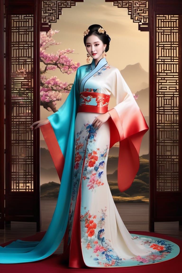 Chinese fashion, masterpiece, 16k resolution, antique, ancient, original, classic, timeless grace, elegance, lovely colors, universal light