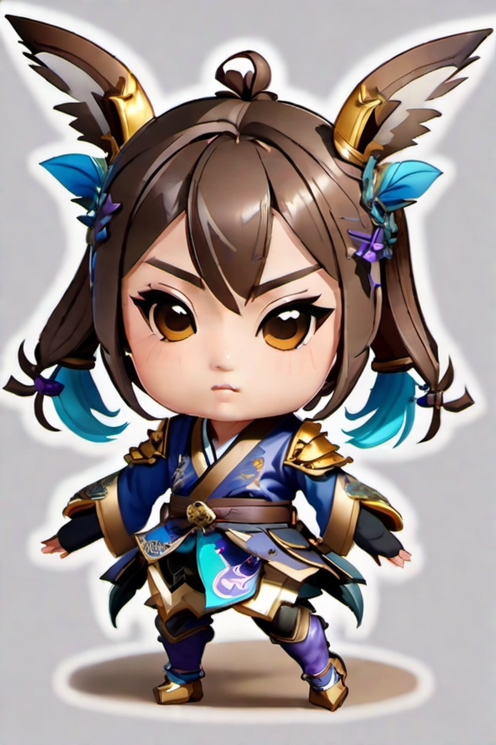 genshin chibi emote ,High detailed 