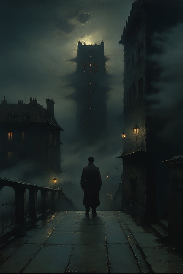  cloudy night, parkor person looking down at the street from balcony on top a giant sky scraper , looking down at streets bekbelo, , a strong fog near the building is seen overtaking the street below casting shadows, black sky, dark clouds, night time, art by ZdzisLaw Beksinski, sharp focus, high quality, 4k high resolution, dagobahlnd, art by ZdzisLaw Beksinski,
sharp focus, high quality, 4k high resolution,
dagobahlnd 