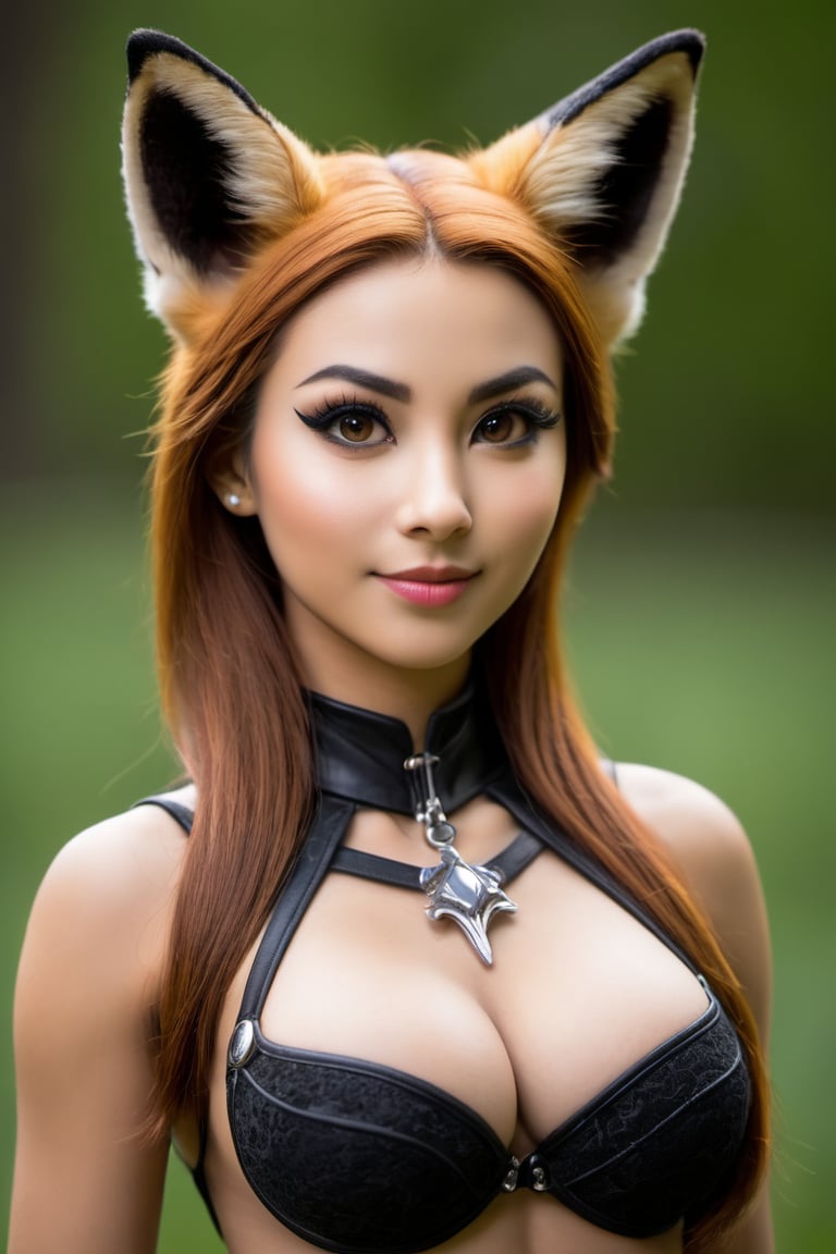 buxom anthopomorphic female human fox