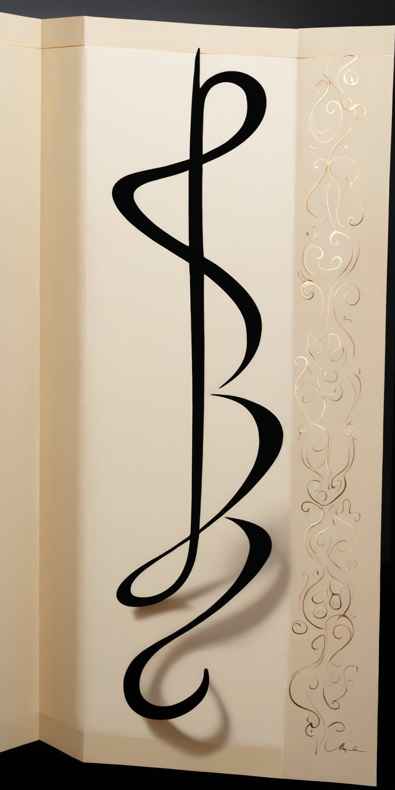 calligraphic image of an opening parenthesis