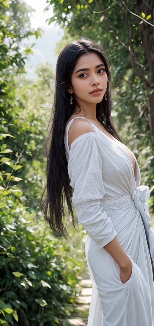 RaenaMixV3beautiful sri lankan women enjoying nature in village,  very long jet black hair,  no makeup,  natural beauty,  blue eyes,  large-sized breasts,  deep cleavage,  attractive,  wearing old European night green and white dress,  inst4 style,  aesthetic portrait,     ,     ,     ,     ,     
,    ,    ,    ,    ,    
,   ,   ,   ,   ,   
,  ,  ,  ,  ,  
, 
