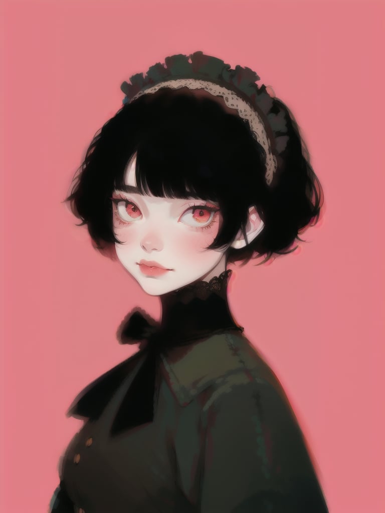 cute vampire wearing victorian clothes