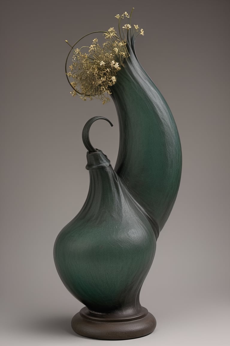 inspired by natural forms such as the sinuous curves of plants and flowers. Other characteristics of Art Nouveau were a sense of dynamism and movement, often given by asymmetry or whiplash lines, and the use of modern materials, particularly iron, glass, ceramics and later concrete, to create unusual forms, style of Gustav Klimt and Alphonse Mucha.,jorg karg,<lora:659095807385103906:1.0>