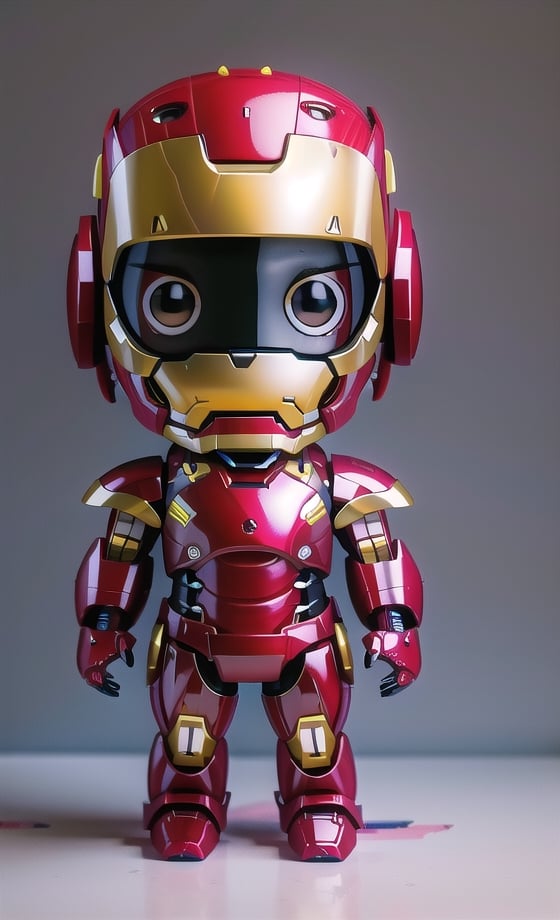 photorealistic, best quaity, 8k, high_resolution,3dcharacter

chibi iron man wearing his armor, the lights on the armor is well detailed and ready for battle.,mecha musume,SantaLap