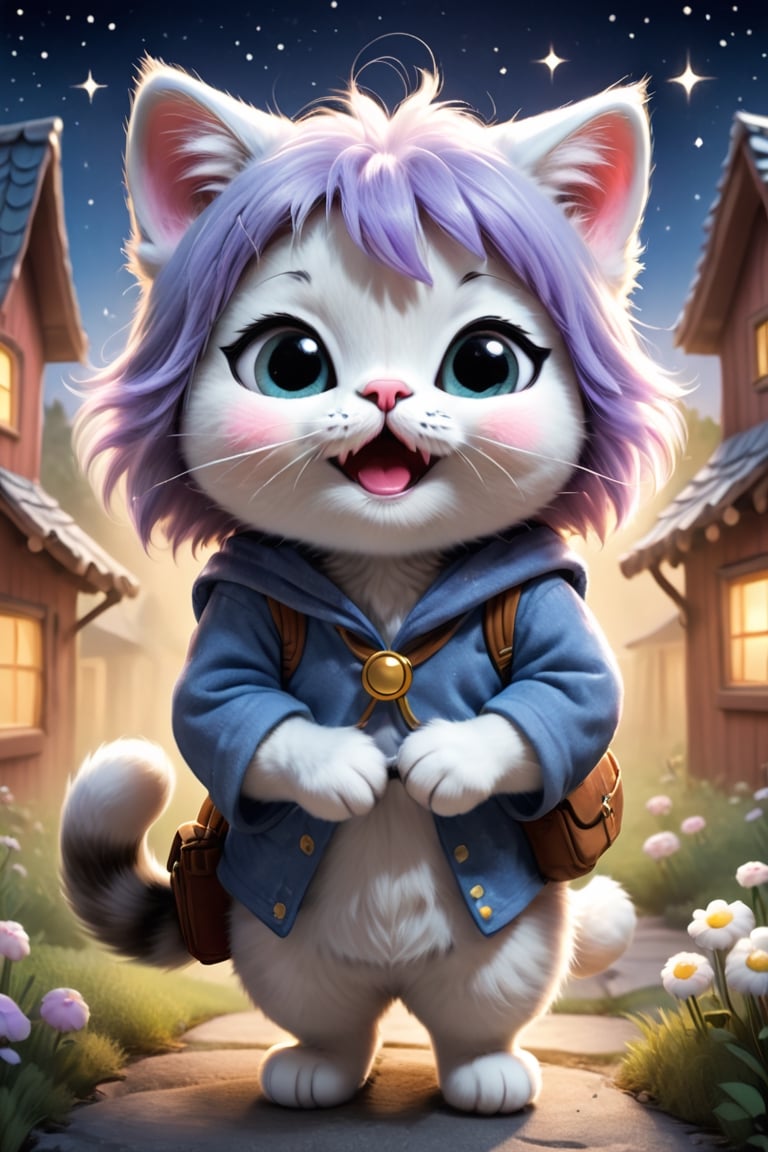 FelineFurry Meet Mochi in the land of Boo, the adorable feline furry with whiskers that twinkle like stars. Join Mochi in a heartwarming adventure through a whimsical world.
,Comic Book-Style 2d, Land Of Boo