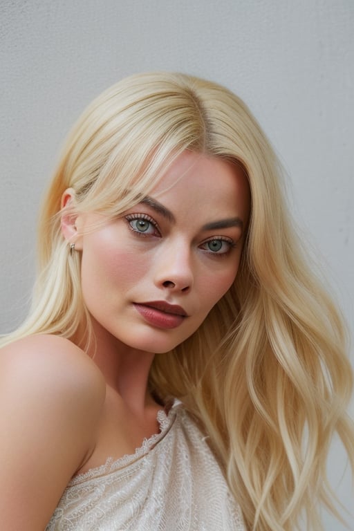 Margot Robbie is Beautiful, (Hairstyle with bangs) , ((24 years old) ) pretty face,Detailedface, yellow hair (()) ((4k detailed eyes))
((detailed real face)) (red lips) ((4k eyes)) 