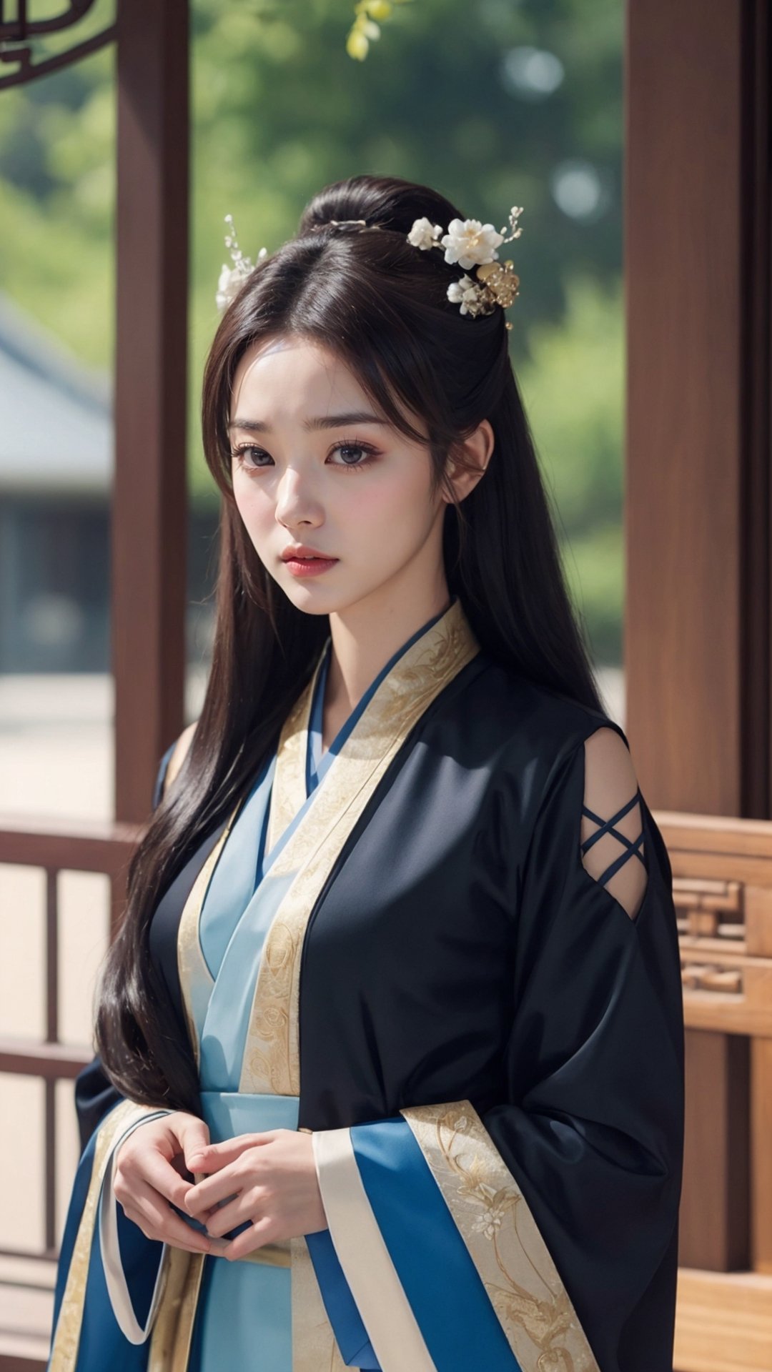 tienhiep, hanfu,
(Hands:1.1), better_hands, realhands
1girl, solo, long hair, black hair, hair ornament, long sleeves, upper body, flower, see-through, blurry background, facial mark, chinese clothes, forehead mark, realistic, hanfu, tienhiep,jwy1,Young beauty spirit ,Miss Grand International,jisoo,SGBB,lisa,GdClth,monochrome,jenniferconnelly,tamannah bhatia,jennie,sohee,killer,Ingrid,