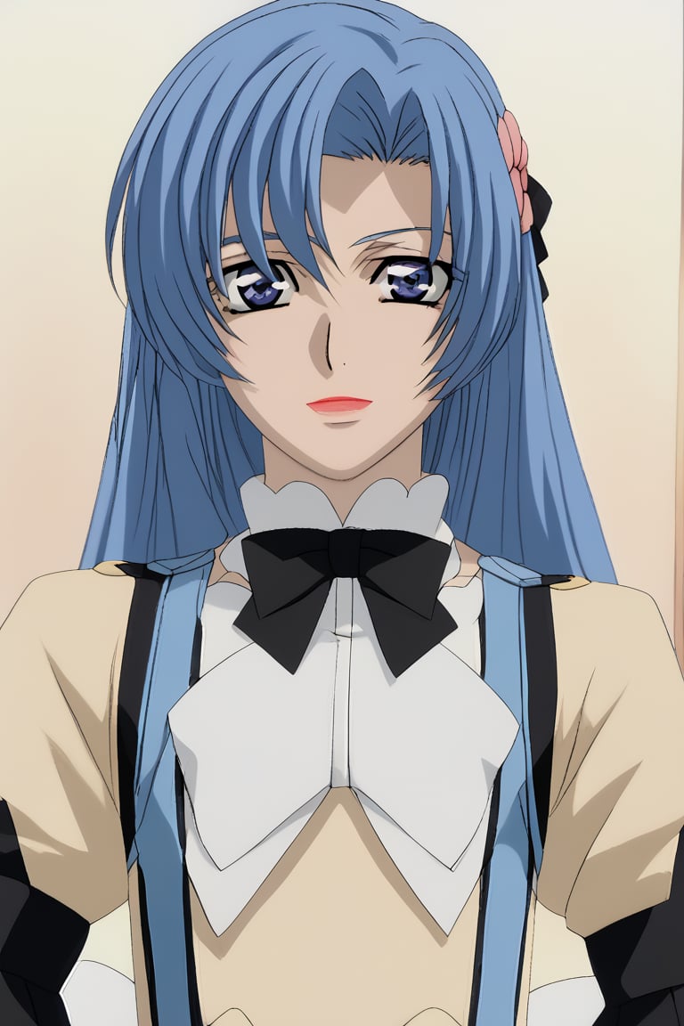 T00ruK00un0, blue hair, long hair, blue eyes, lipstick, flat chest,f3mb0y,femboy,trap