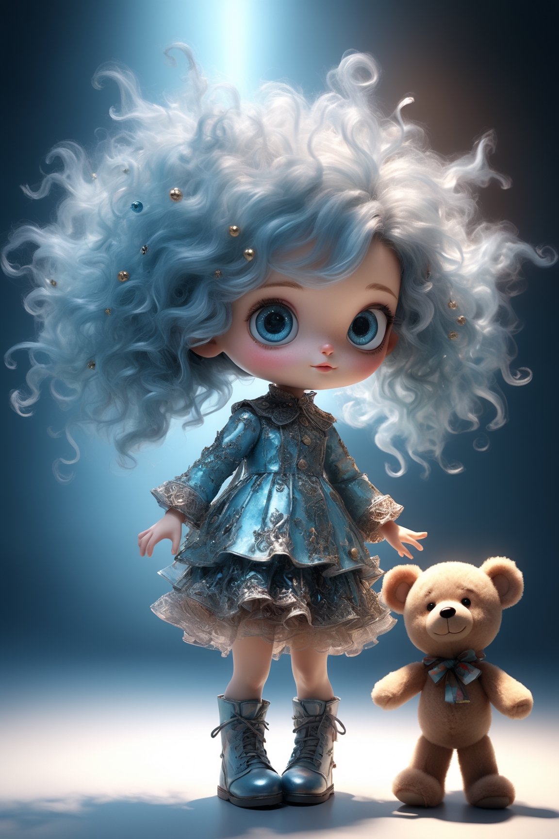 Character portrait of  Max Born, standing on stage, side profile, caricature, chibi, kawaii,3d rendering, octane rendering, volumetric light, victorian fashion, metallic, highly-detailed symmetric face, detailed eyes, ultra sharp, highest quality, art by Anja Millen and George Cruikshank and Bordalo II, smooth, sharp focus, trending on artforum, behance hd, kids story book style, muted colors, watercolor style, dancing sexy woman miniskirt, knee high boots jewelry, make up, light blue eyes, multicolor hair,close eyes, A Ultra realistic, cinematic expression, a stunningly portrait, Cute and adorable christmas child hugging a christmas teddy bear, sweet expression, innocence, tender smile,  long hair, dynamic,  hoarfrost metal lace, christmas theme,  fantasy,  sunlight,  sunbeam, intricate detail,  12k,  front,  cover,  unzoom,  hyperdetailed painting,  luminism,  Bar lighting,  complex,  4k resolution concept art portrait by Greg Rutkowski,  Artgerm,  WLOP,  Alphonse Mucha,  little fusion pojatti realistic,  fractal isometrics details bioluminescens : a stunning realistic photograph, dynamic movement.