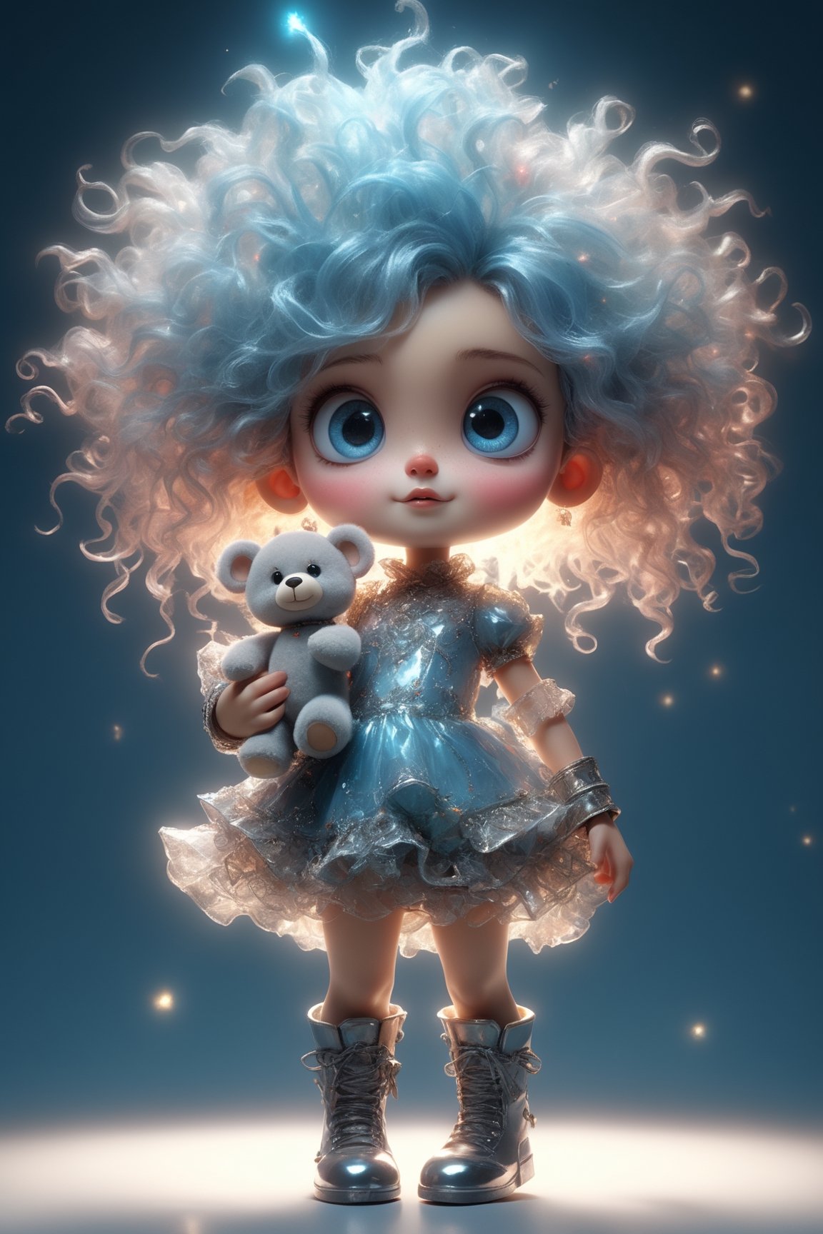 Character portrait of  Max Born, standing on stage, side profile, caricature, chibi, kawaii,3d rendering, octane rendering, volumetric light, victorian fashion, metallic, highly-detailed symmetric face, detailed eyes, ultra sharp, highest quality, art by Anja Millen and George Cruikshank and Bordalo II, smooth, sharp focus, trending on artforum, behance hd, kids story book style, muted colors, watercolor style, dancing sexy woman miniskirt, knee high boots jewelry, make up, light blue eyes, multicolor hair,close eyes, A Ultra realistic, cinematic expression, a stunningly portrait, Cute and adorable christmas child hugging a christmas teddy bear, sweet expression, innocence, tender smile,  long hair, dynamic,  hoarfrost metal lace, christmas theme,  fantasy,  sunlight,  sunbeam, intricate detail,  12k,  front,  cover,  unzoom,  hyperdetailed painting,  luminism,  Bar lighting,  complex,  4k resolution concept art portrait by Greg Rutkowski,  Artgerm,  WLOP,  Alphonse Mucha,  little fusion pojatti realistic,  fractal isometrics details bioluminescens : a stunning realistic photograph, dynamic movement.