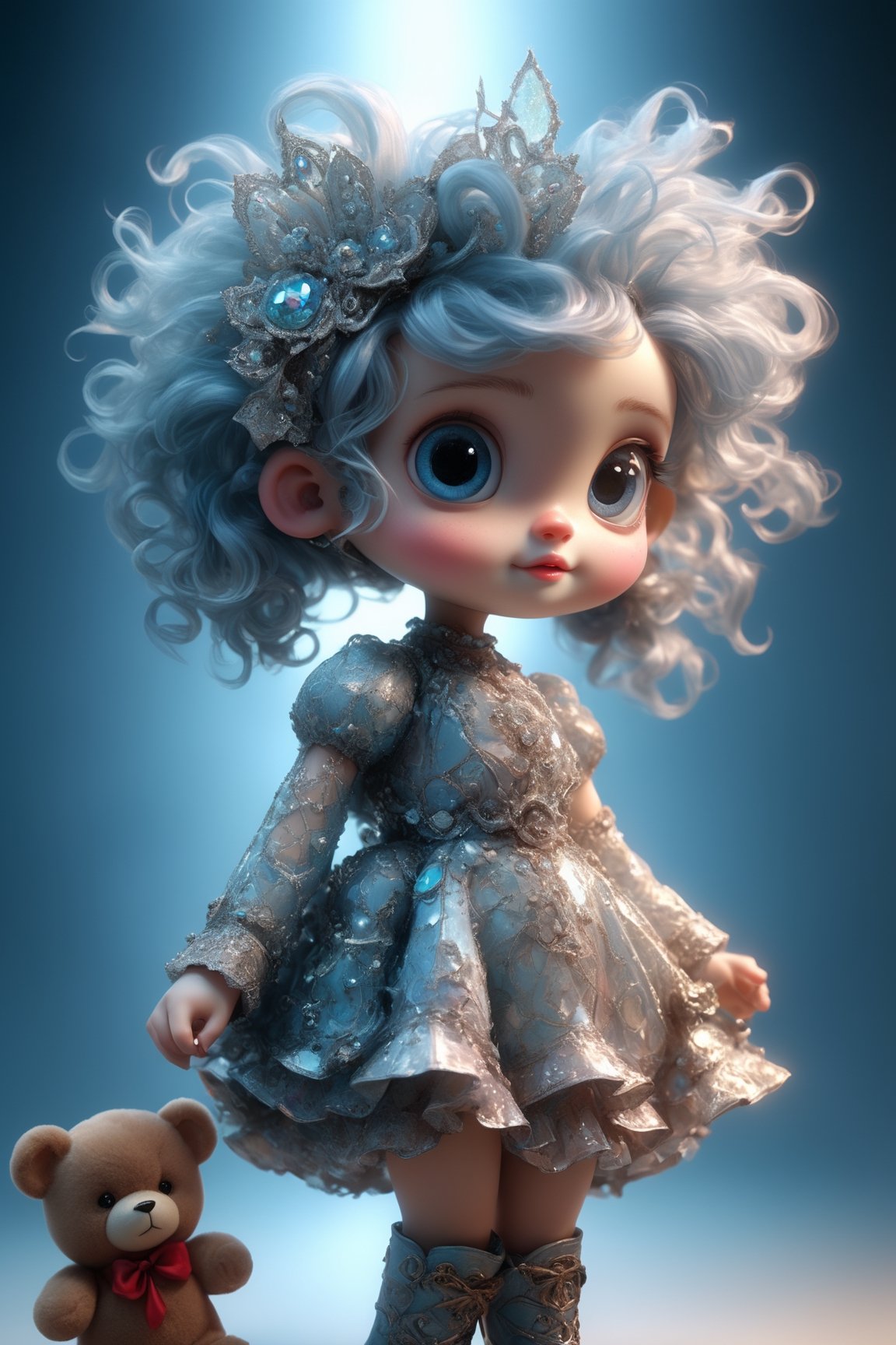 Character portrait of  Max Born, standing on stage, side profile, caricature, chibi, kawaii,3d rendering, octane rendering, volumetric light, victorian fashion, metallic, highly-detailed symmetric face, detailed eyes, ultra sharp, highest quality, art by Anja Millen and George Cruikshank and Bordalo II, smooth, sharp focus, trending on artforum, behance hd, kids story book style, muted colors, watercolor style, dancing sexy woman miniskirt, knee high boots jewelry, make up, light blue eyes, multicolor hair,close eyes, A Ultra realistic, cinematic expression, a stunningly portrait, Cute and adorable christmas child hugging a christmas teddy bear, sweet expression, innocence, tender smile,  long messy hair, dynamic,  hoarfrost metal lace, christmas theme,  fantasy,  sunlight,  sunbeam, intricate detail,  12k,  front,  cover,  unzoom,  hyperdetailed painting,  luminism,  Bar lighting,  complex,  4k resolution concept art portrait by Greg Rutkowski,  Artgerm,  WLOP,  Alphonse Mucha,  little fusion pojatti realistic,  fractal isometrics details bioluminescens : a stunning realistic photograph, dynamic movement.