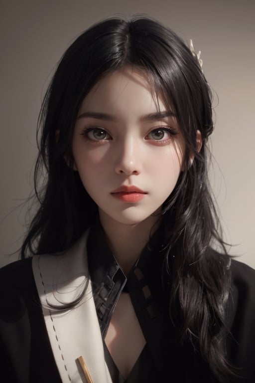 a 20 yo woman, dark hair, black hair, high contrast, (direct lighting, natural skin texture,  hyperrealism,  soft light,  sharp), chromatic_background, simple background, (((looking_at_viewer,  pov_eye_contact,  looking_at_camera,  headshot,  head_portrait,  headshot_portrait,  facing front))), big lips, looking_at_viewer,  pov_eye_contact,  looking_at_camera,  headshot,  head_portrait,  headshot_portrait,  facing front, Detailedface, Detailedeyes, 