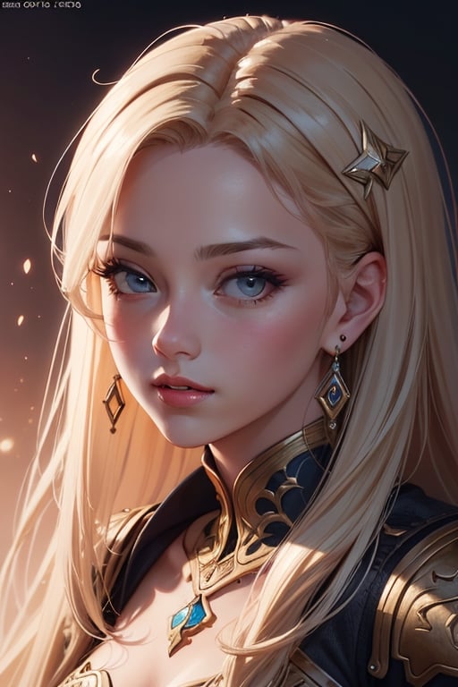 a close up of a woman with long hair and earrings, high quality portrait, 8k high quality detailed art, beautiful fantasy art portrait, beautiful digital artwork, realistic cute girl painting, beautiful digital art, gorgeous digital art, fantasy art style, cute detailed digital art, beautiful fantasy portrait, cute digital art, cute portrait, beautiful anime girl