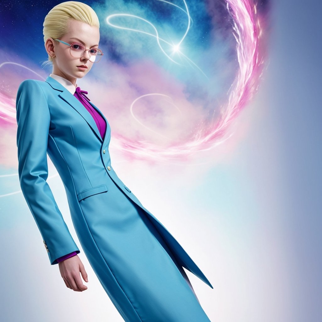 
the character whis from dragon ball wearing a suit, very elegant dress jacket