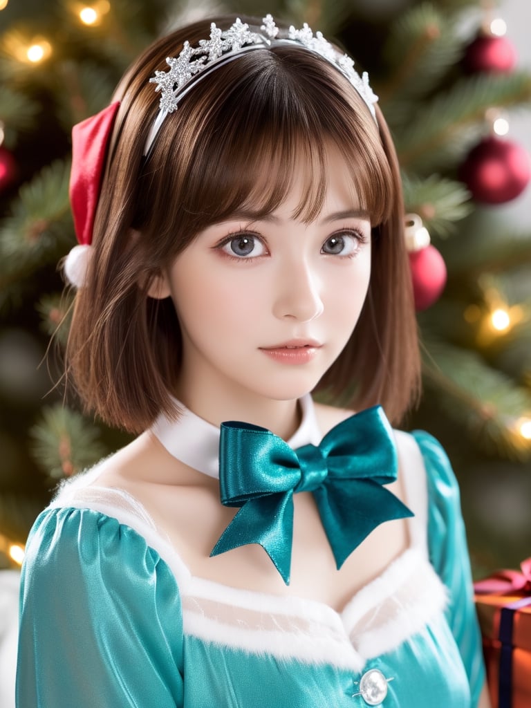 ((Girl 1, 6 years old, Christmas elf)), ((character)), Lori, petite woman, full body, child's body, beautiful shiny body, bangs, ((dark brown hair: 1.3)), high Eyes, (turquoise eyes), small height, big eyes, beautiful girl with delicate details, beautiful and delicate eyes, delicate face, beautiful eyes, beautiful headdress, fireplace, gift box, Christmas stocking, natural light, ((realism: 1.2 )) , dynamic long shot, cinematic lighting, perfectly composed, courtesy of sumic.mic, highly detailed, official art, masterpiece, (highest quality: 1.3), reflections, highly detailed cg unity 8k wallpaper, christmas tree, detailed background, masterpiece, Highest Quality, (Masterpiece), (Highest Quality: 1.4), (Ultra High Resolution:1.2) , (Surreal:1.4), (Realistic:1.2), Highest Quality, High Quality, High Resolution, Enhanced Detail, ((Ultra Short Hair:1.4 )),
((Tareme, moving eyes, big eyes, drooping eyes: 1.2)),((random facial expression)),,random angle,