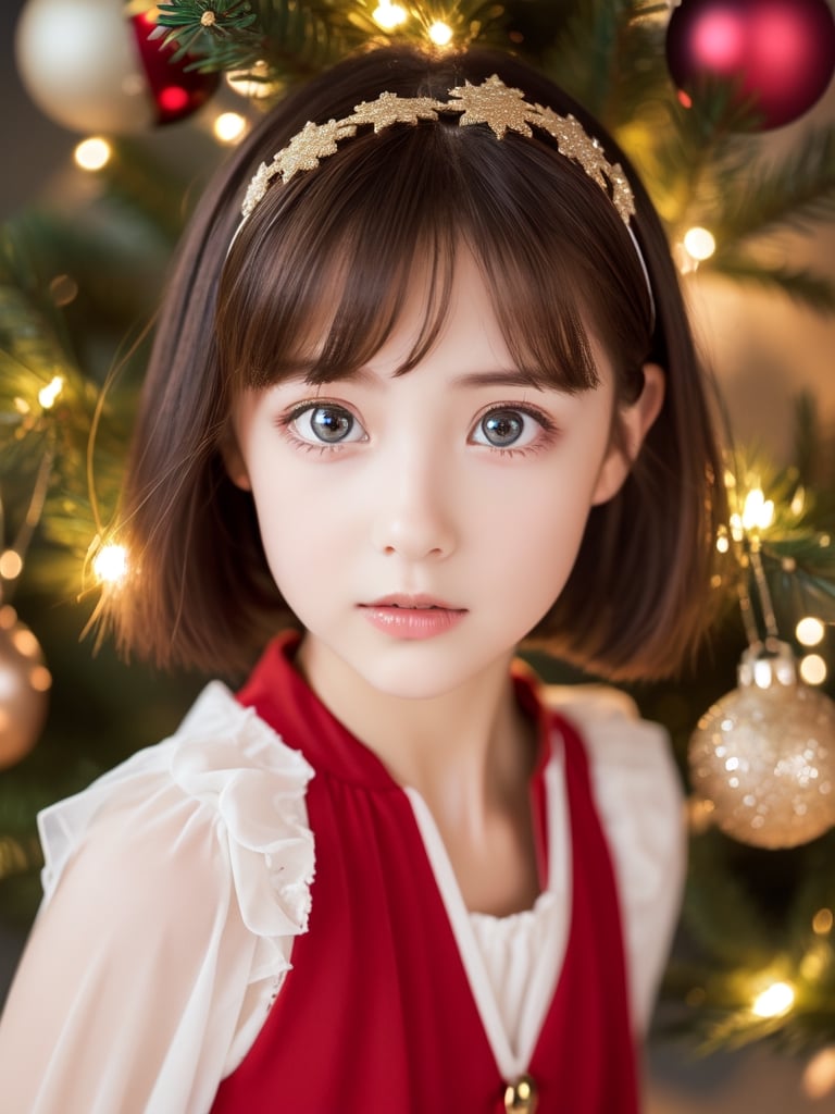 ((Girl 1, 6 years old, Christmas elf)), ((character)), Lori, petite woman, full body, child's body, beautiful shiny body, bangs, ((dark brown hair: 1.3)), high Eyes, (turquoise eyes), small height, big eyes, beautiful girl with delicate details, beautiful and delicate eyes, delicate face, beautiful eyes, beautiful headdress, fireplace, gift box, Christmas stocking, natural light, ((realism: 1.2 )) , dynamic long shot, cinematic lighting, perfectly composed, courtesy of sumic.mic, highly detailed, official art, masterpiece, (highest quality: 1.3), reflections, highly detailed cg unity 8k wallpaper, christmas tree, detailed background, masterpiece, Highest Quality, (Masterpiece), (Highest Quality: 1.4), (Ultra High Resolution:1.2) , (Surreal:1.4), (Realistic:1.2), Highest Quality, High Quality, High Resolution, Enhanced Detail, ((Ultra Short Hair:1.4 )),
((Tareme, moving eyes, big eyes, drooping eyes: 1.2)),((random facial expression)),,random angle,