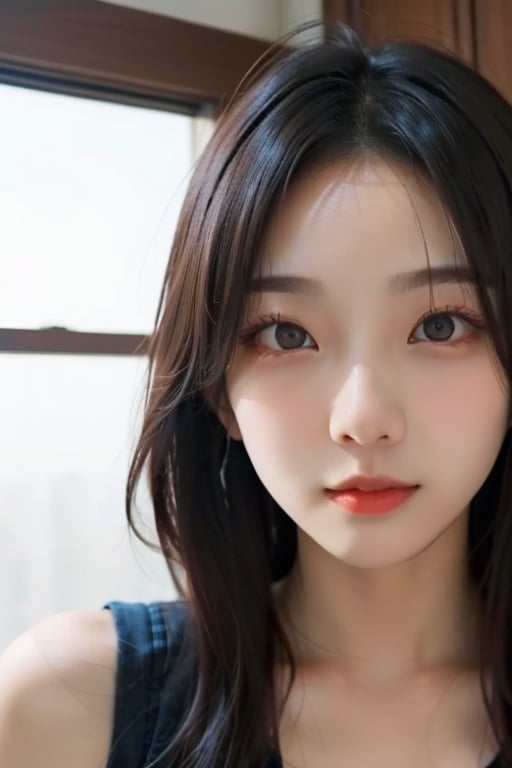 20 year old korean girl,korean pop idol style,beautiful face,after-cum