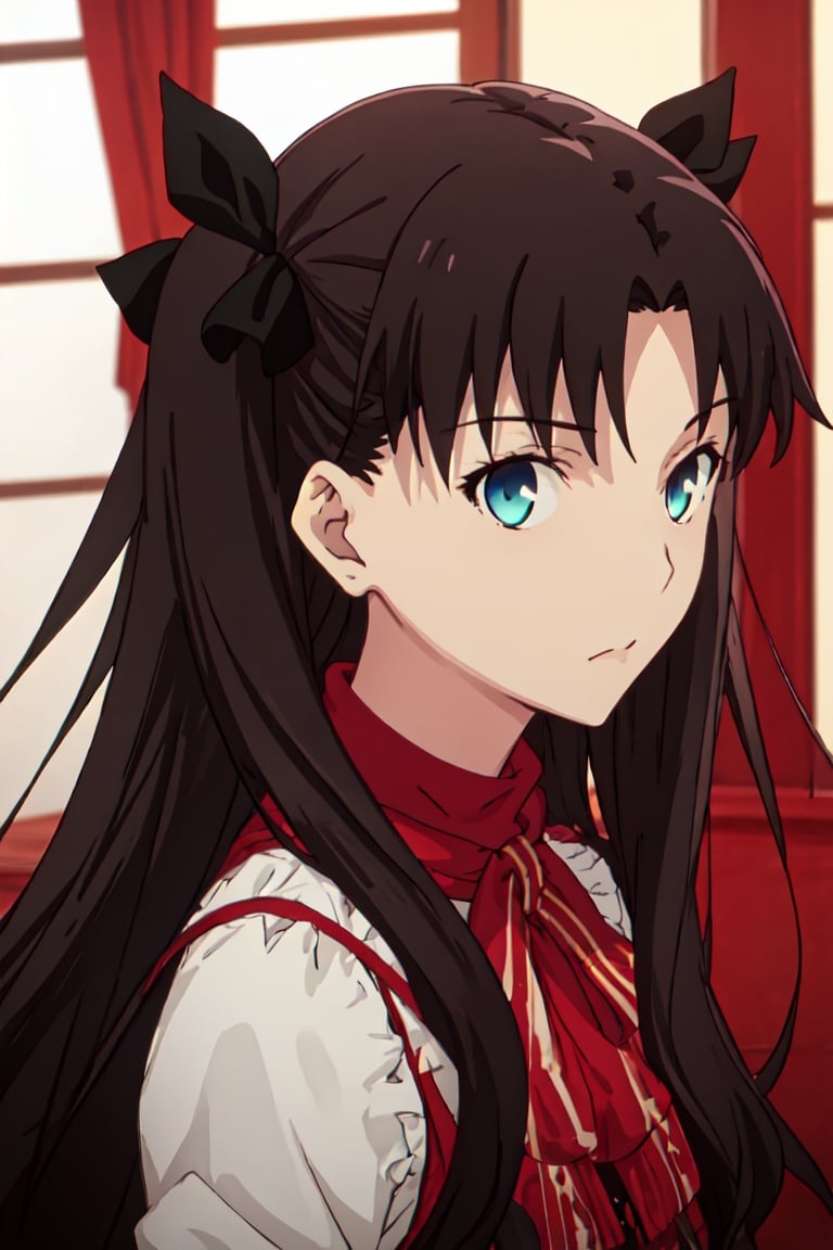 (safe:1.10), best quality, masterpiece, highres, solo, (tohsaka_rin_fatestaynightufotable:0.90), portrait, looking_at_viewer,tohsaka_rin_fatestaynightufotable