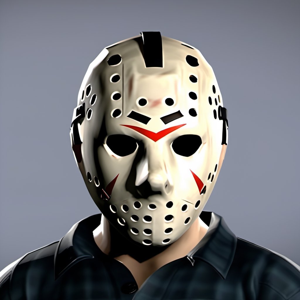 jason voorhees, portrait, face focused, xbox avatar, 
