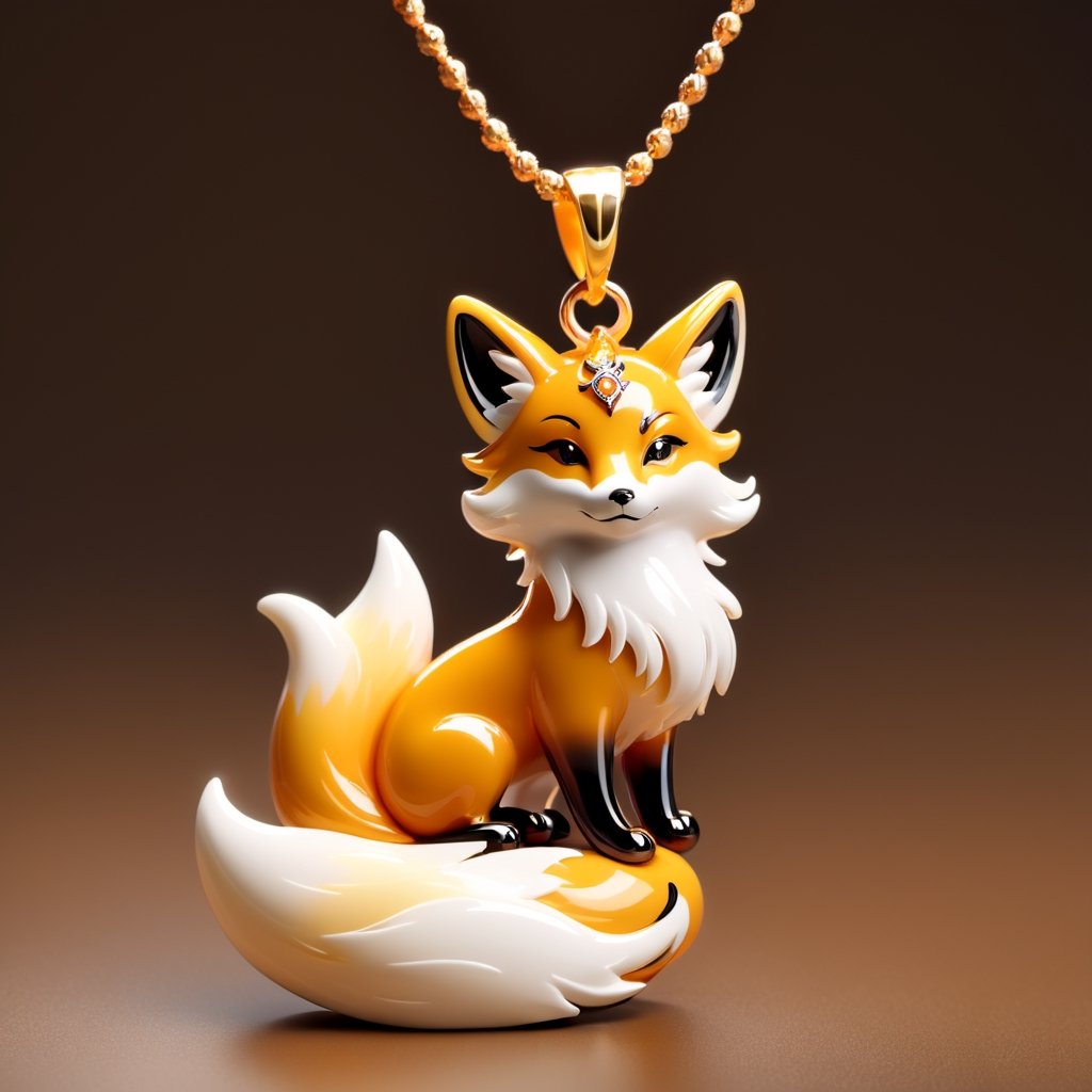 Spirit Fox Pendant,masterpiece,best quality,8k,cg,