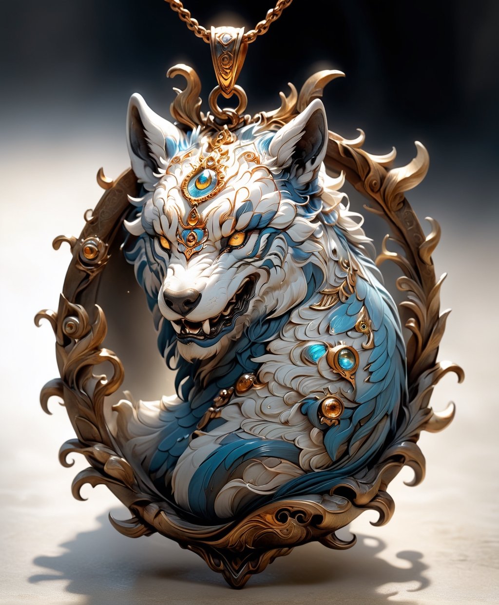 ((best quality)), ((masterpiece)), (detailed), (realistic),(Raw Photo:1.3) of (Ultra detailed:1.3) humanoid,Hippo, (monster) , shining eyes, highly detailed, digital painting, art,on parchment,Spirit Fox Pendant