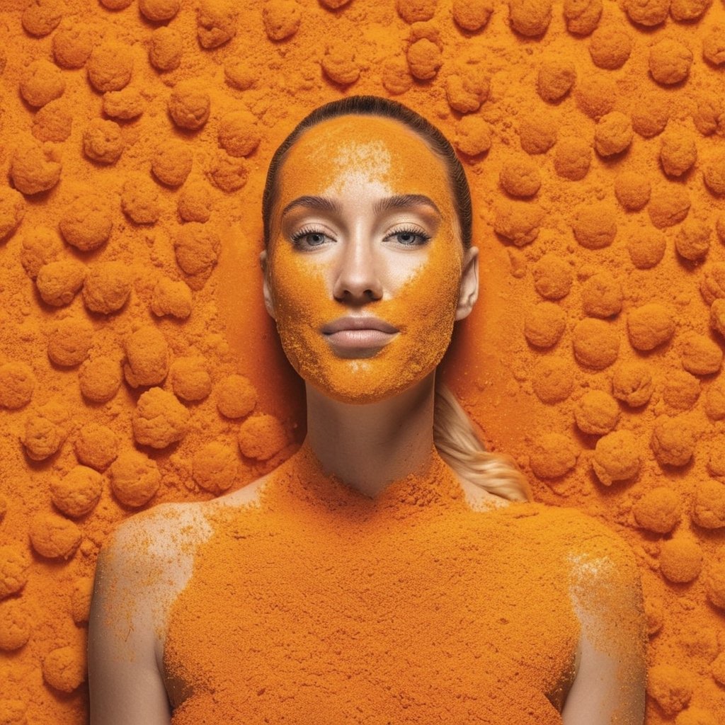 woman made of cheeto dust