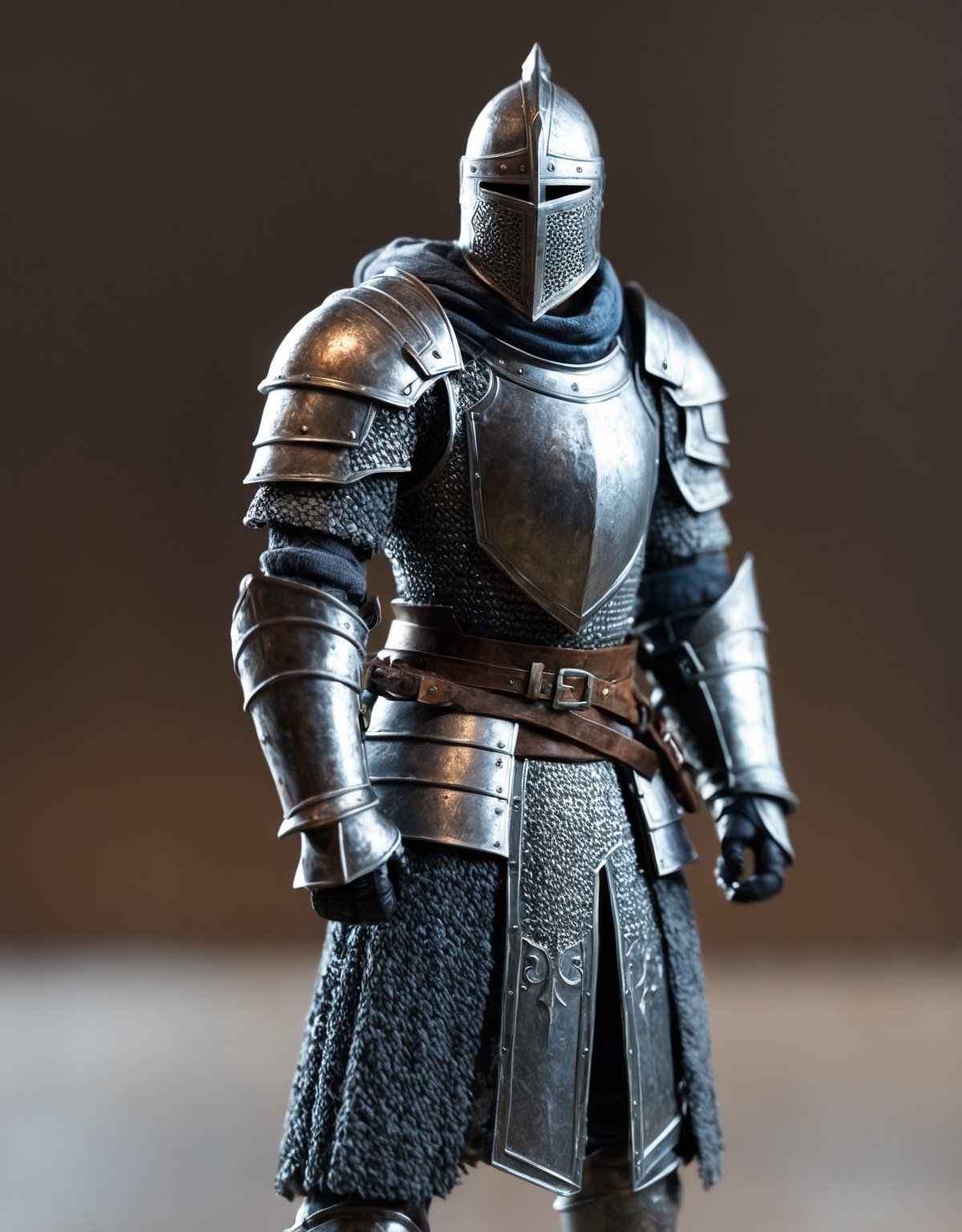 frozen knight, shallow depth of field, rpg character,hustler