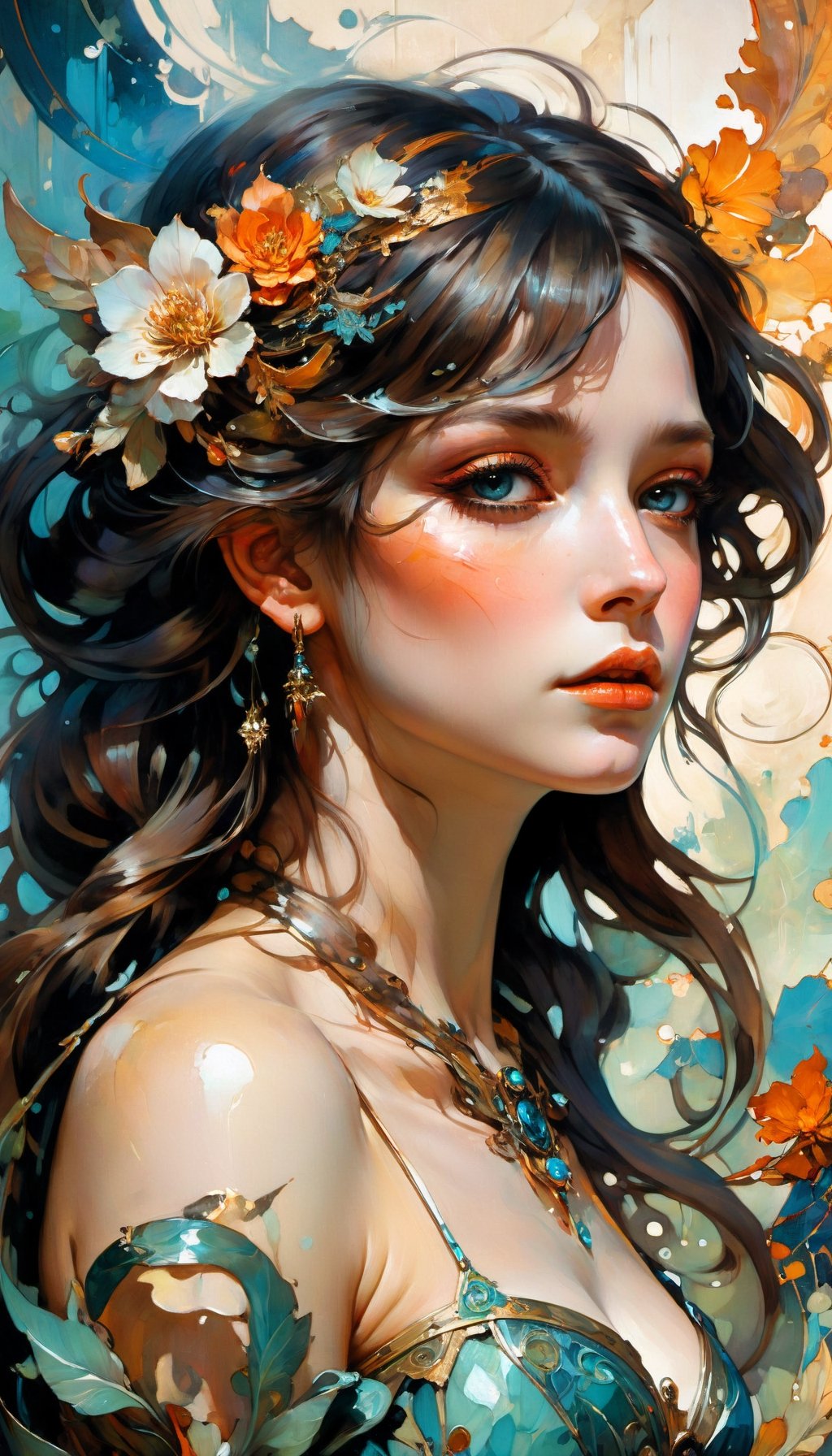 Carne Griffiths, Michael Garmash, Frank Frazetta, Castle Background, Jean Baptiste Monge, Victo Ngai, Detailed, Vibrant, Sharp Focus, Character Design, Wlop, Artgerm, Kuvshinov, Character Design, Unreal Engine, Pixar, Shiny Aura, TXAA, 32k, Fanbox, Highly Detailed, Dynamic Pose, Intricate Motifs, Organic Tracery, Perfect Composition, Warm Dreamy Tones, Digital Painting, Artstation, Smooth, Sharp Focus, Illustration, Award Winning Style And Composition ))), Line, By Alphonse Mucha, Surface, By Karol Bak, Color Grading, By Lee Man Fong, Hydrodipped, Glaze