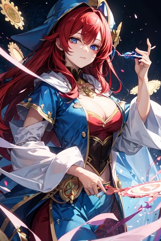 red hair magician