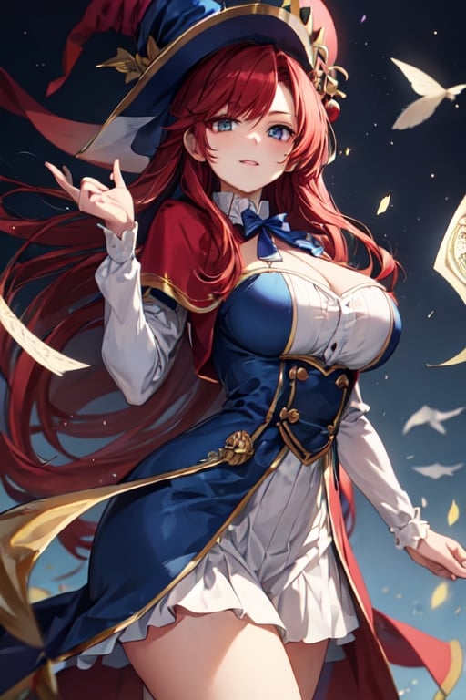 red hair magician