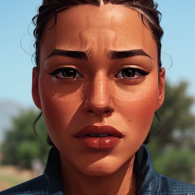 full format portrait of a random actor, realistic skin, photorealistic, stylized facial features, in the style of the cycle frontier, Meybis Ruiz Cruz, MRC, SAM YANG, More Detail, photorealistic, 3DMM, SimplyPaint, ,Extremely Realistic