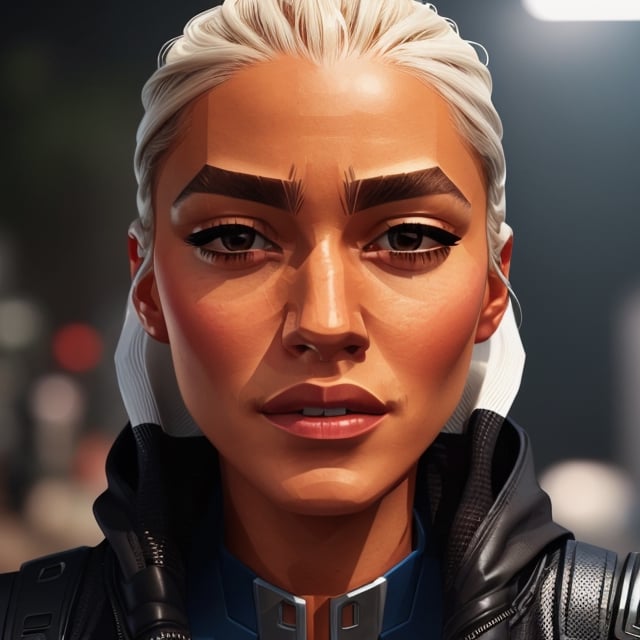 full format portrait of a random actor, realistic skin, photorealistic, stylized facial features, in the style of the cycle frontier, Meybis Ruiz Cruz, MRC, SAM YANG, More Detail, photorealistic, 3DMM, SimplyPaint, sharp angles, 