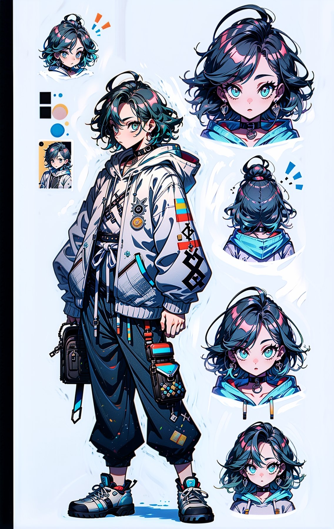 (Best Quality), (UHQ, 8k, High Resolution), Generates a detailed and imaginative depiction of a stylish character, a boy wearing a hoodie and black pants who exudes a unique sense of style. Pay attention to a stylish aesthetic when imagining your character's appearance, highlighting expressive features, unique hairstyles, and any accessories that add charm to the overall design. Describe the creative nuances of the hoodie and black pants, thinking of any patterns, symbols, or accessories that would help embody the character's personality. Explore your character's poses, facial expressions, and surrounding elements to create a cohesive anime-style scene. Capturing the essence of a stylish and confident boy, showcasing the synergy of trendy hoodies and black trousers, exuding contemporary cool and youthful charm,