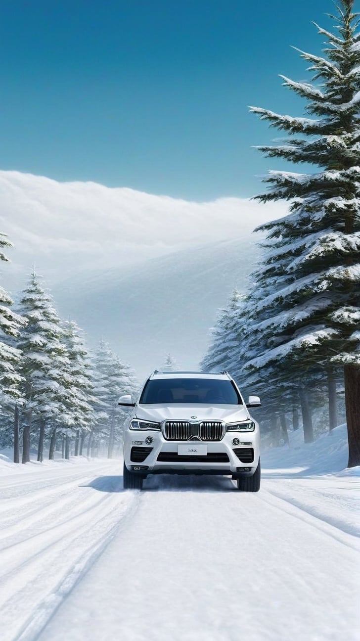 (Hyper-realistic) portrait of a modern SUV driving in snow road,snow,tree,house,detailed snow road backdrop,vivid color,
trending on artstation,perfect composition,cinematic lighting,(hyper-detailed,sharp focus,high contrast,HDR,Kodachrome 800:1.2),cinematic lighting,anime vibes,(close up),by Karol Bak, Alessandro Pautasso and Hayao Miyazaki
BREAK A realistic photo of snow road in winder resort1,snow,tree,winter resort1