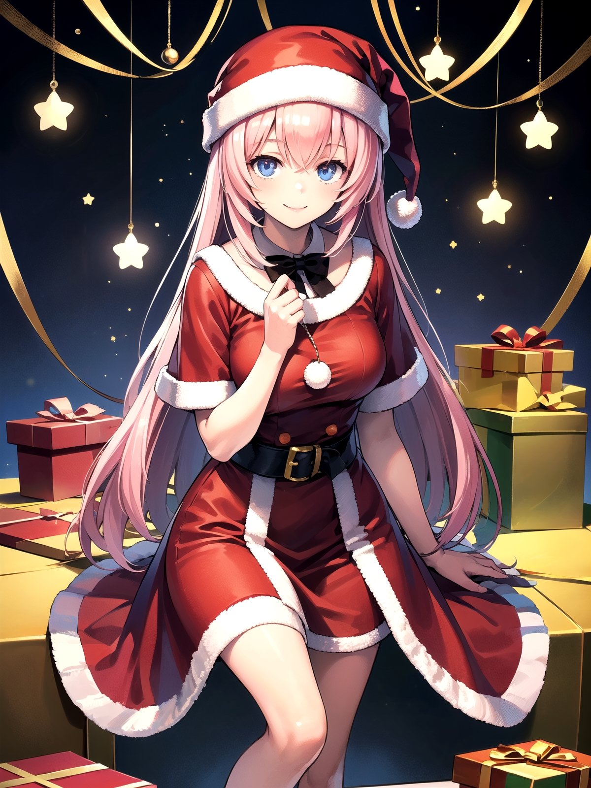 //Quality,
(masterpiece), (best quality), 8k illustration,
//Character,
overlordentoma, 1girl, solo, smile, gift
//Fashion,
santa_costume,
//Background,
indoors, christmas, 
//Others,
,aahonami